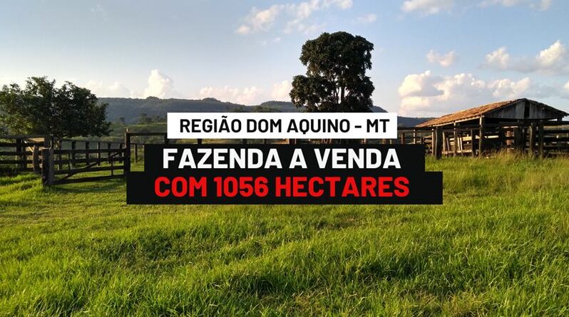 FAZENDA COM 1056 HECTARES A VENDA EM DOM AQUINO – MT