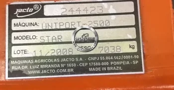 PULVERIZADOR JACTO 2500 STAR ANO 2008 (7)