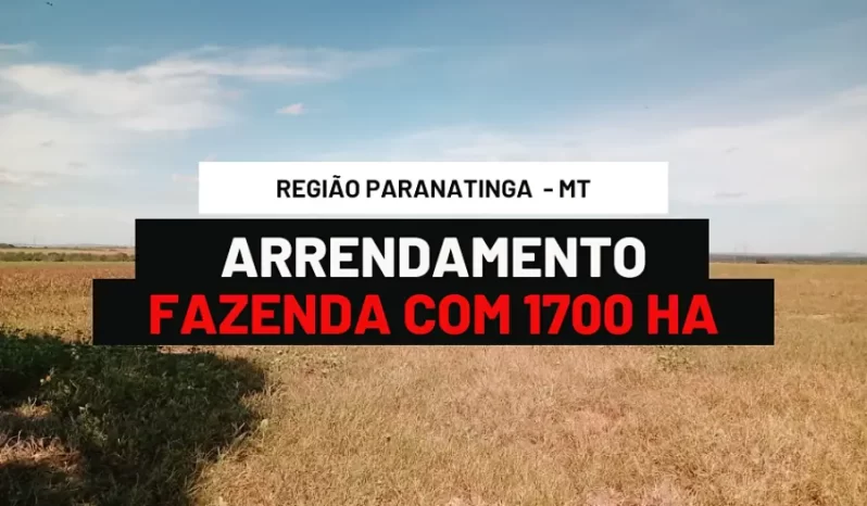 arrendamento 1700 ha paranatinga mt